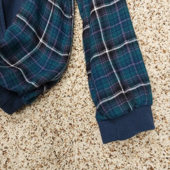 3228 Size XL Gildan Got Questions Upcycled Hoodie, In Blue, Purple and White. - Picture 2 of 8